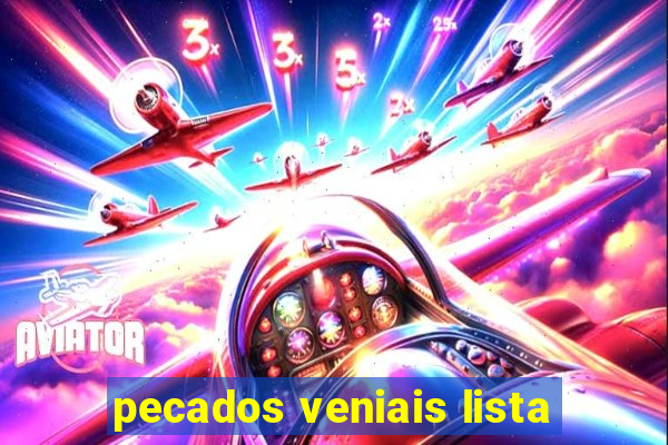 pecados veniais lista